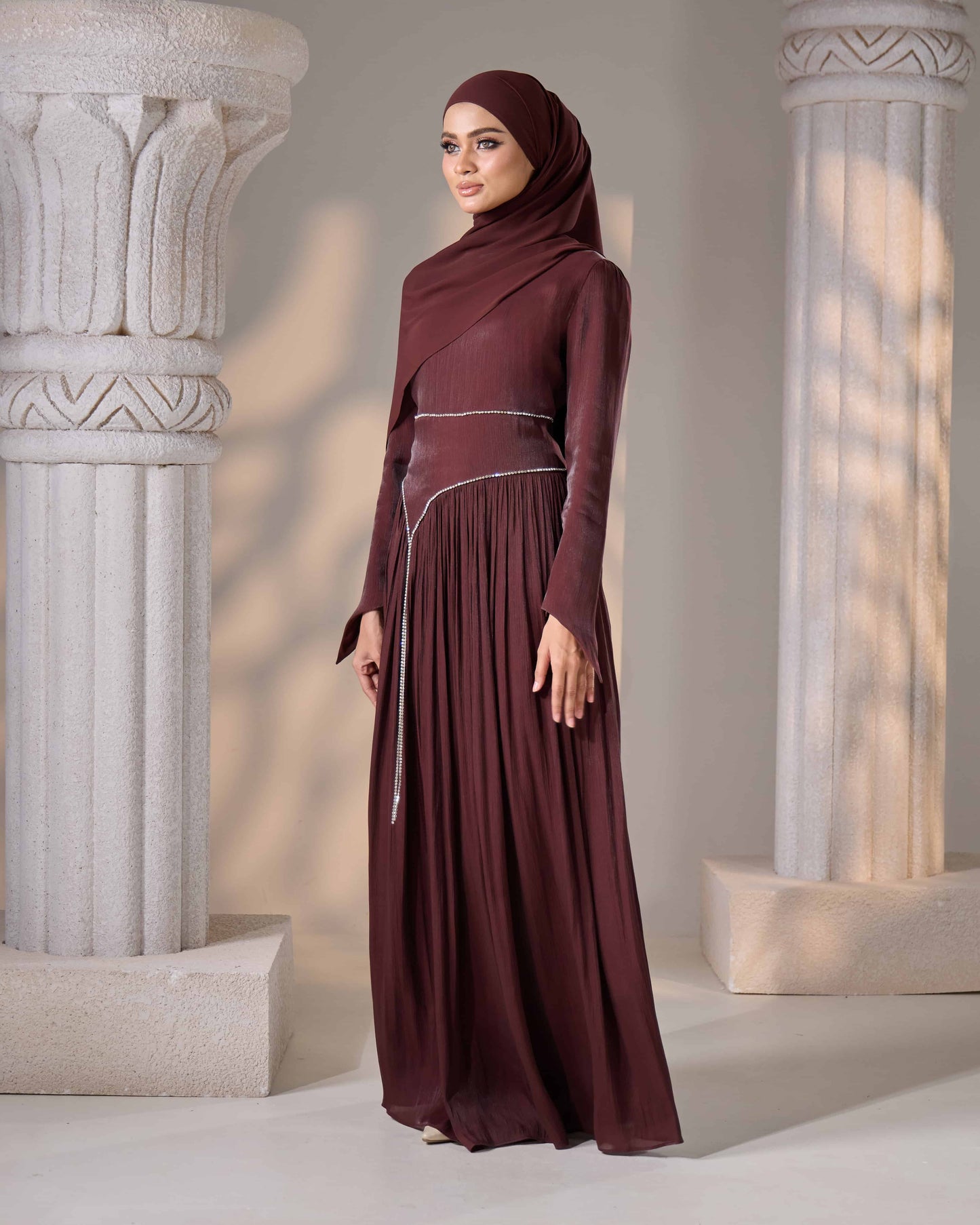 MINOR DEFECT KASRA DRESS (RICH BROWN)