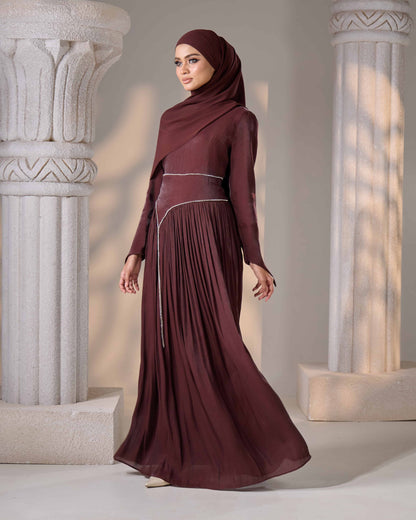 MINOR DEFECT KASRA DRESS (RICH BROWN)