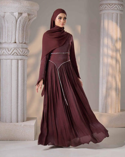KASRA DRESS (RICH BROWN)
