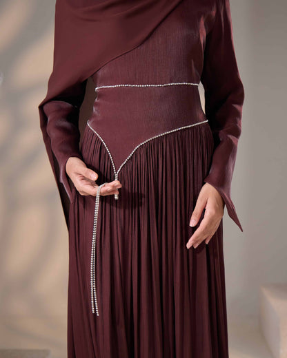 MINOR DEFECT KASRA DRESS (RICH BROWN)