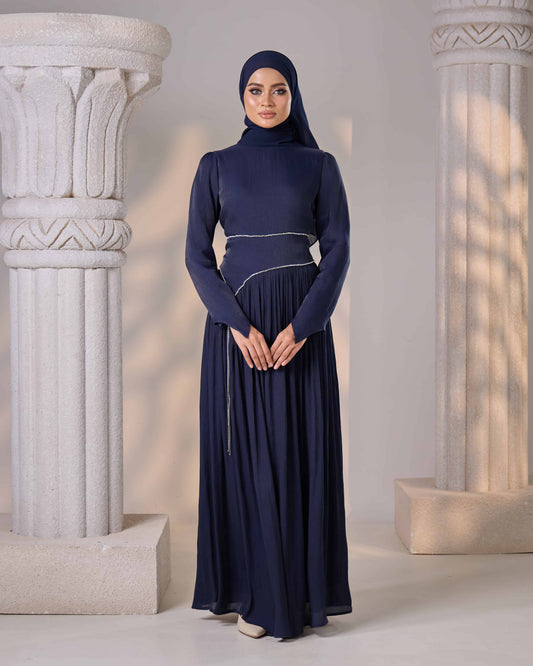KASRA DRESS (NAVY BLUE)