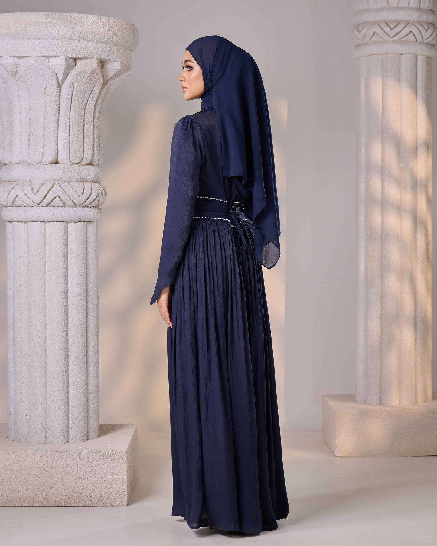 KASRA DRESS (NAVY BLUE)