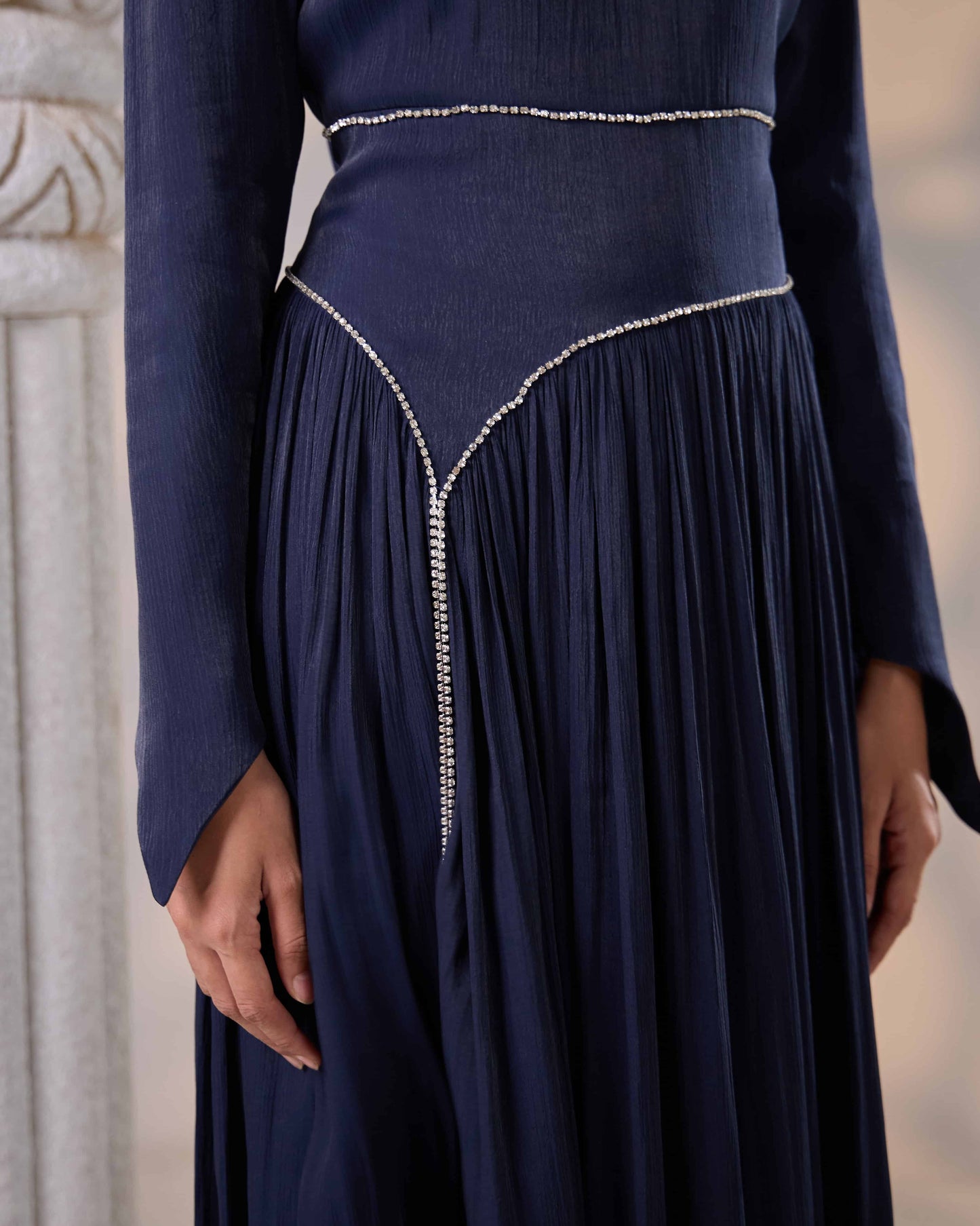 KASRA DRESS (NAVY BLUE)