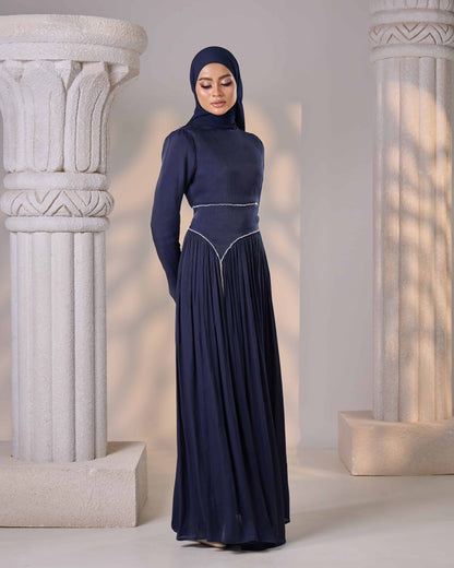 KASRA DRESS (NAVY BLUE)