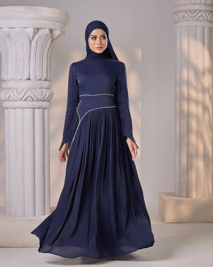 KASRA DRESS (NAVY BLUE)