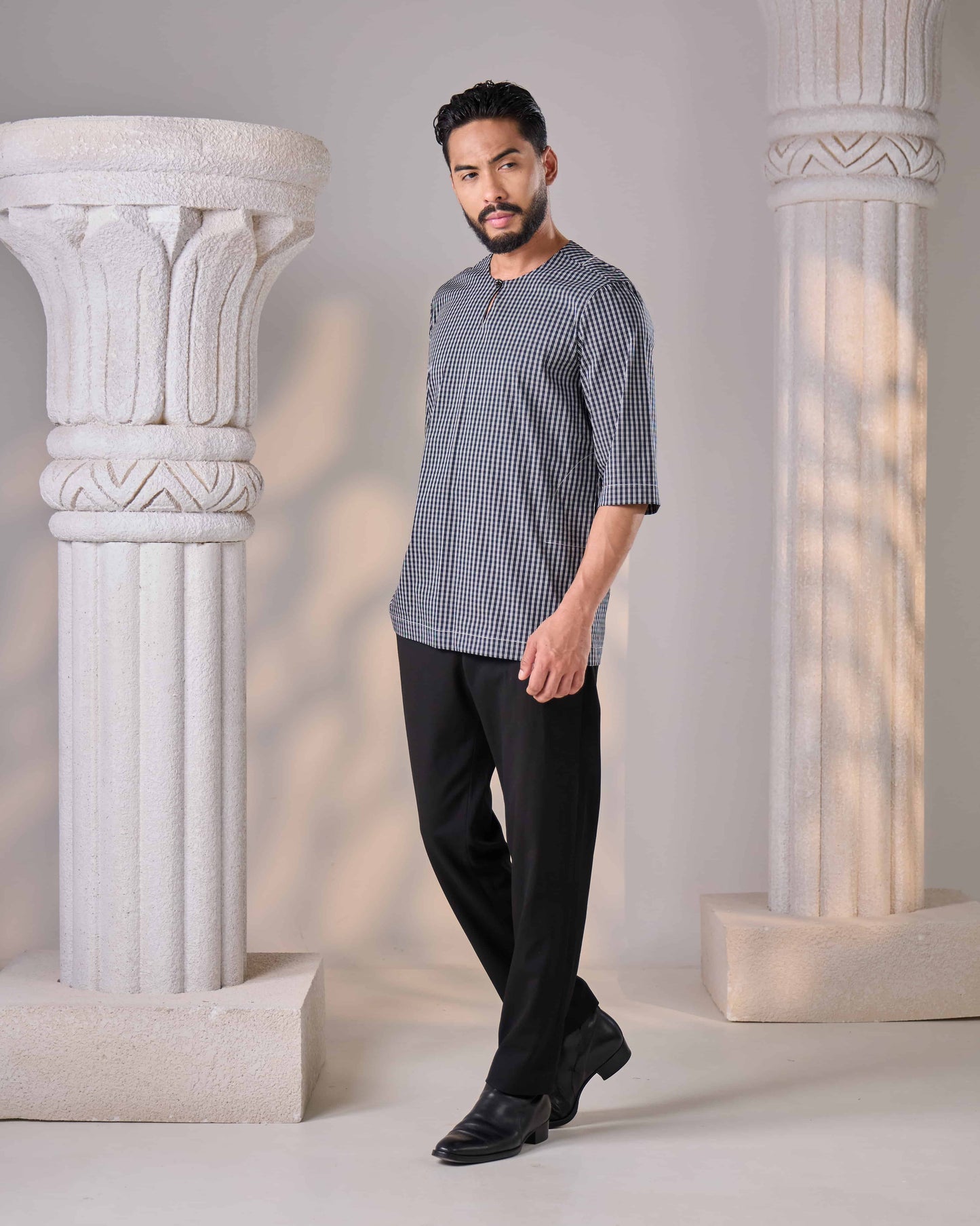 ZIYAD KURTA (BLACK)