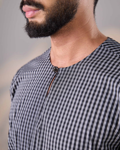 ZIYAD KURTA (BLACK)