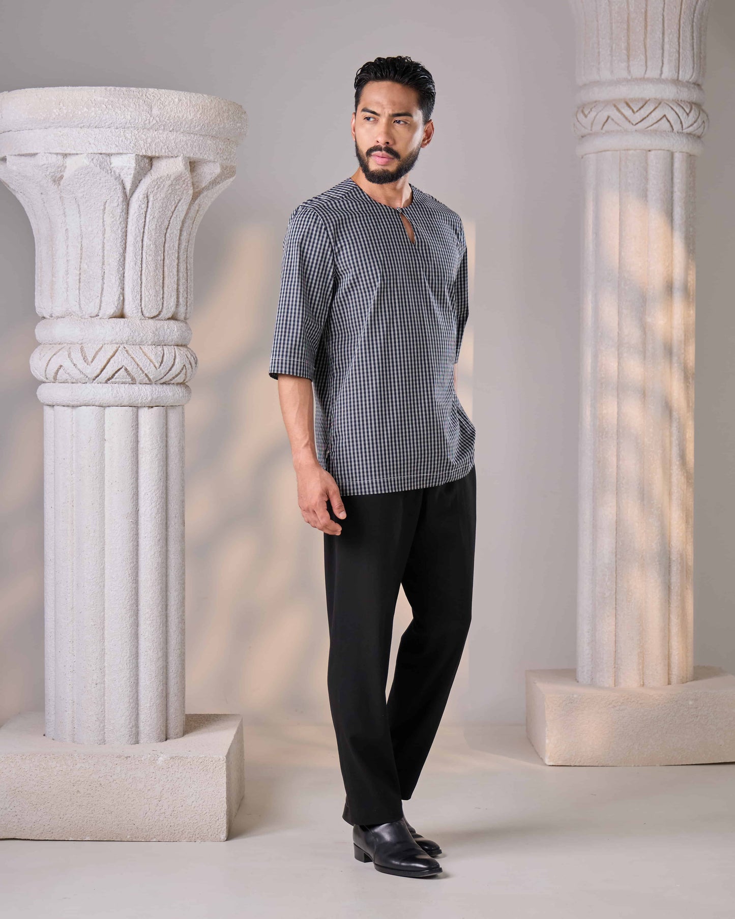 ZIYAD KURTA (BLACK)