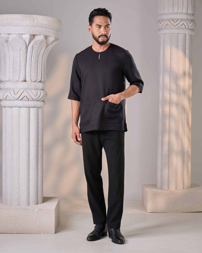 QAWI KURTA (BLACK)