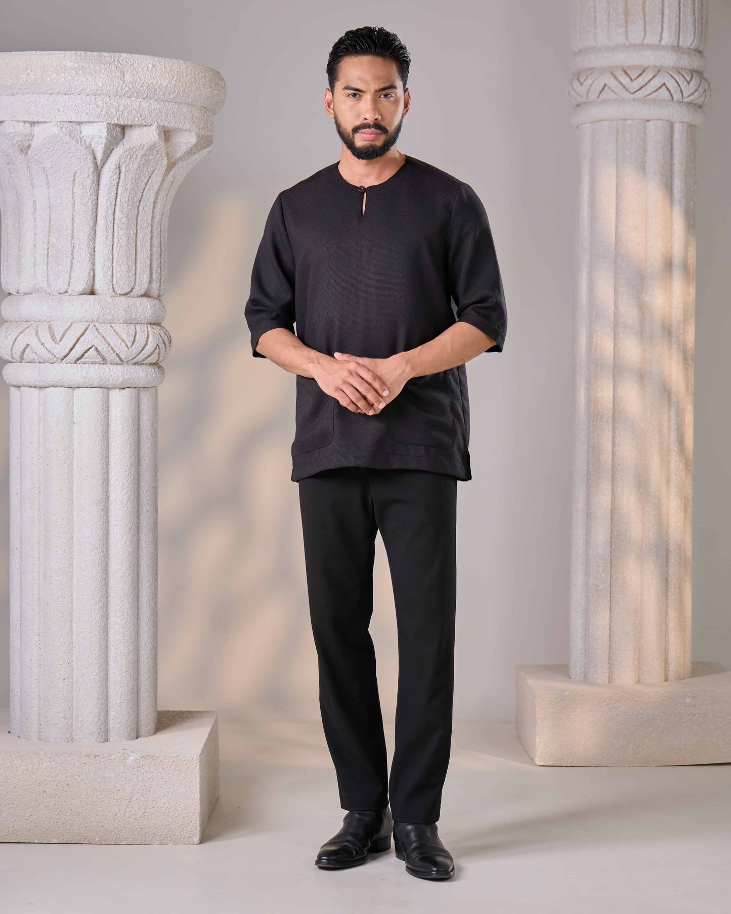 QAWI KURTA (BLACK)