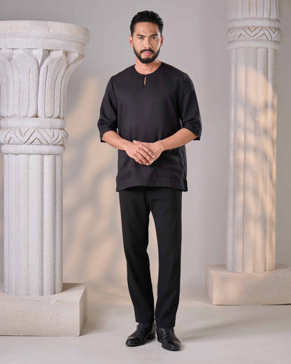 QAWI KURTA (BLACK)