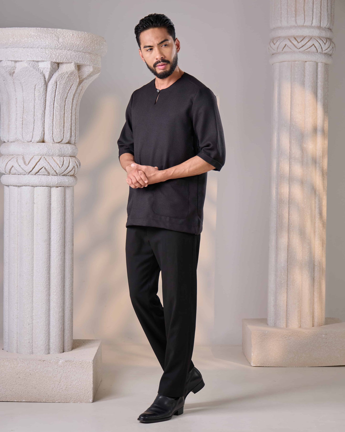QAWI KURTA (BLACK)