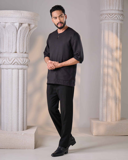 QAWI KURTA (BLACK)