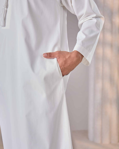 MINOR DEFECT JUBAH MALIK (OFF WHITE)