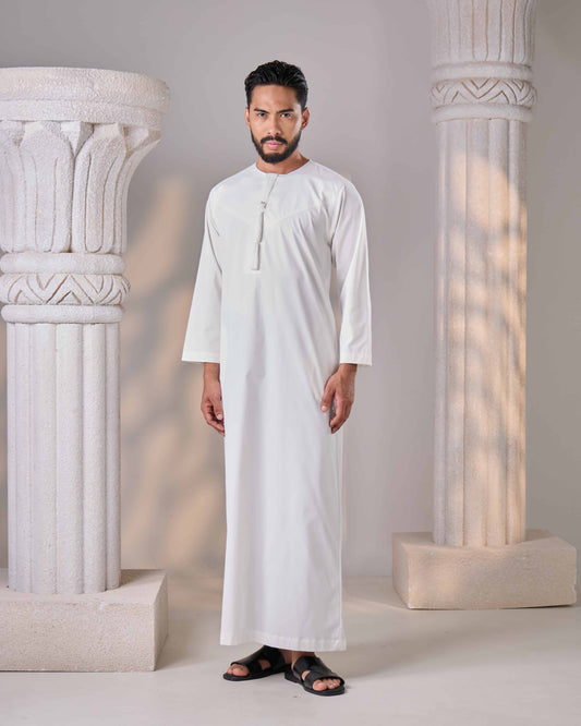 MINOR DEFECT JUBAH MALIK (OFF WHITE)