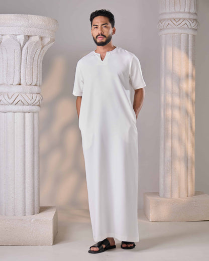JUBAH HAQQ (OFF WHITE)