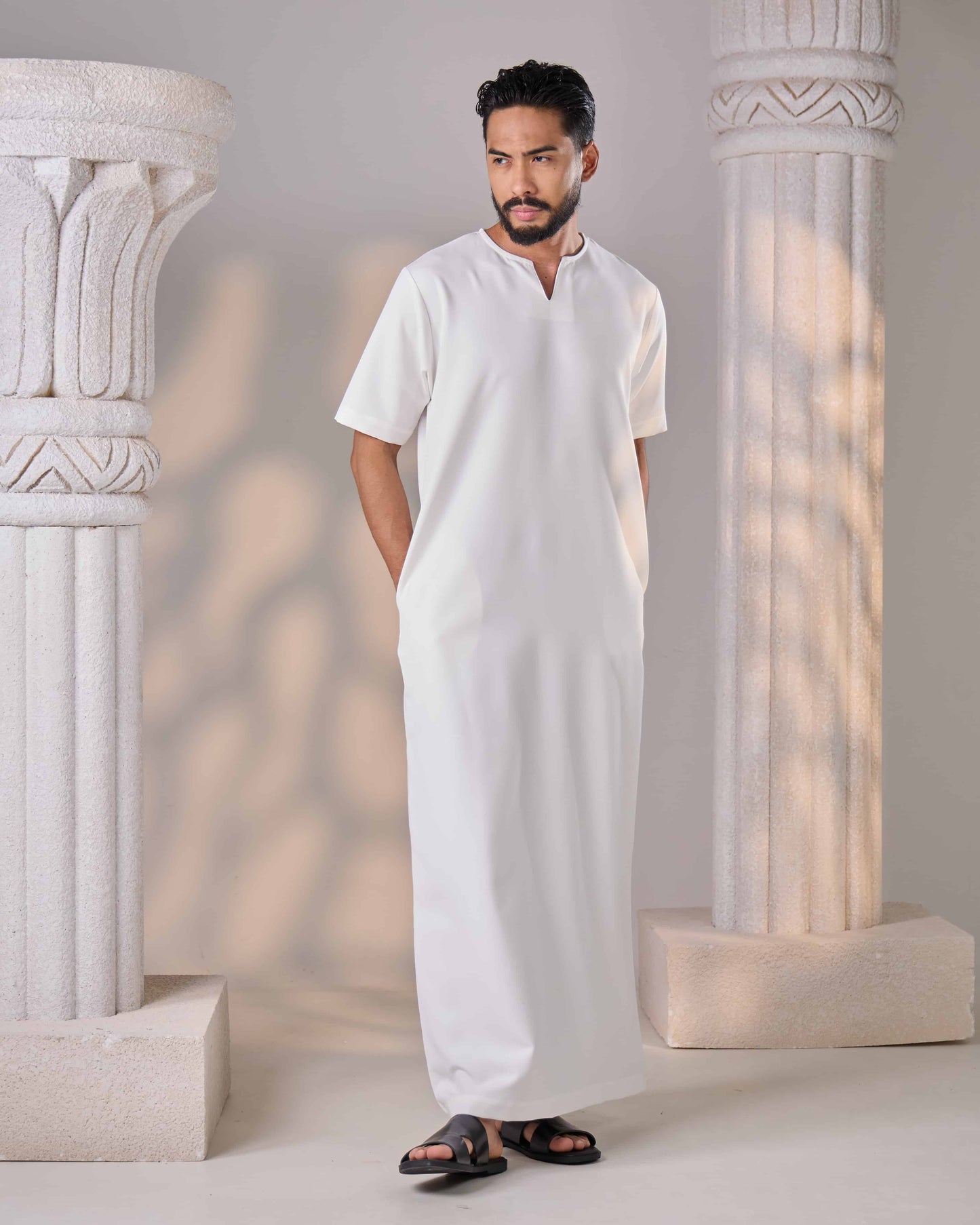 JUBAH HAQQ (OFF WHITE)