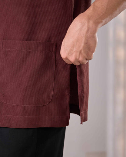 MINOR DEFECT ARMAN KURTA (RICH BROWN)