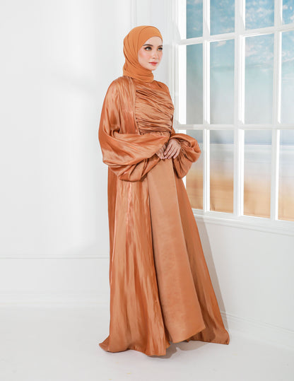 ATIFA ABAYA (BROWN)