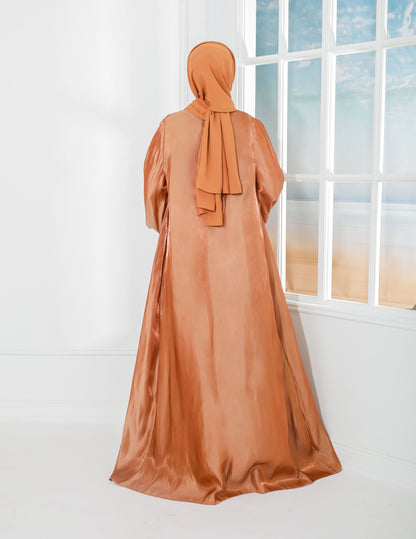 ATIFA ABAYA (BROWN)