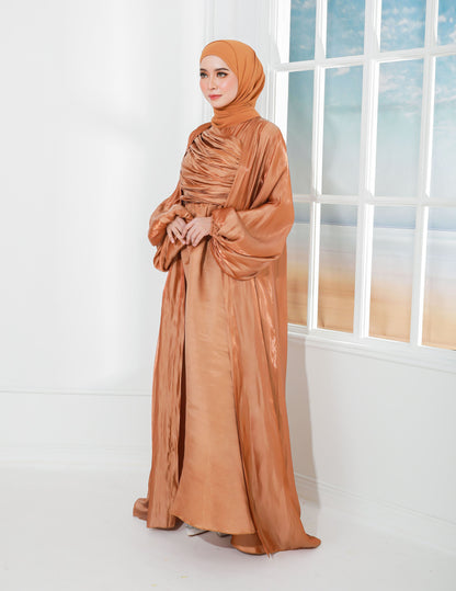 ATIFA ABAYA (BROWN)