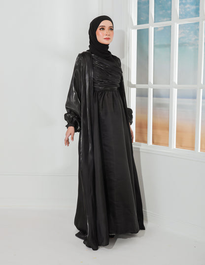 ATIFA ABAYA (BLACK)
