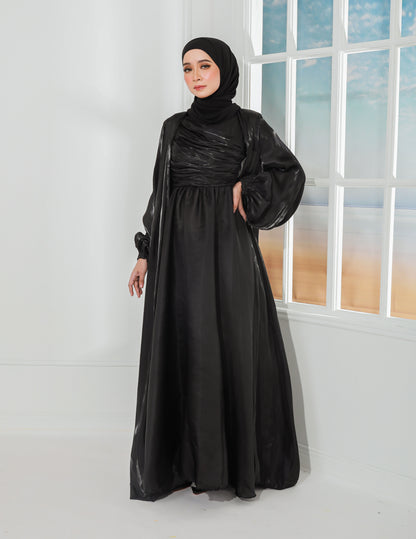 ATIFA ABAYA (BLACK)