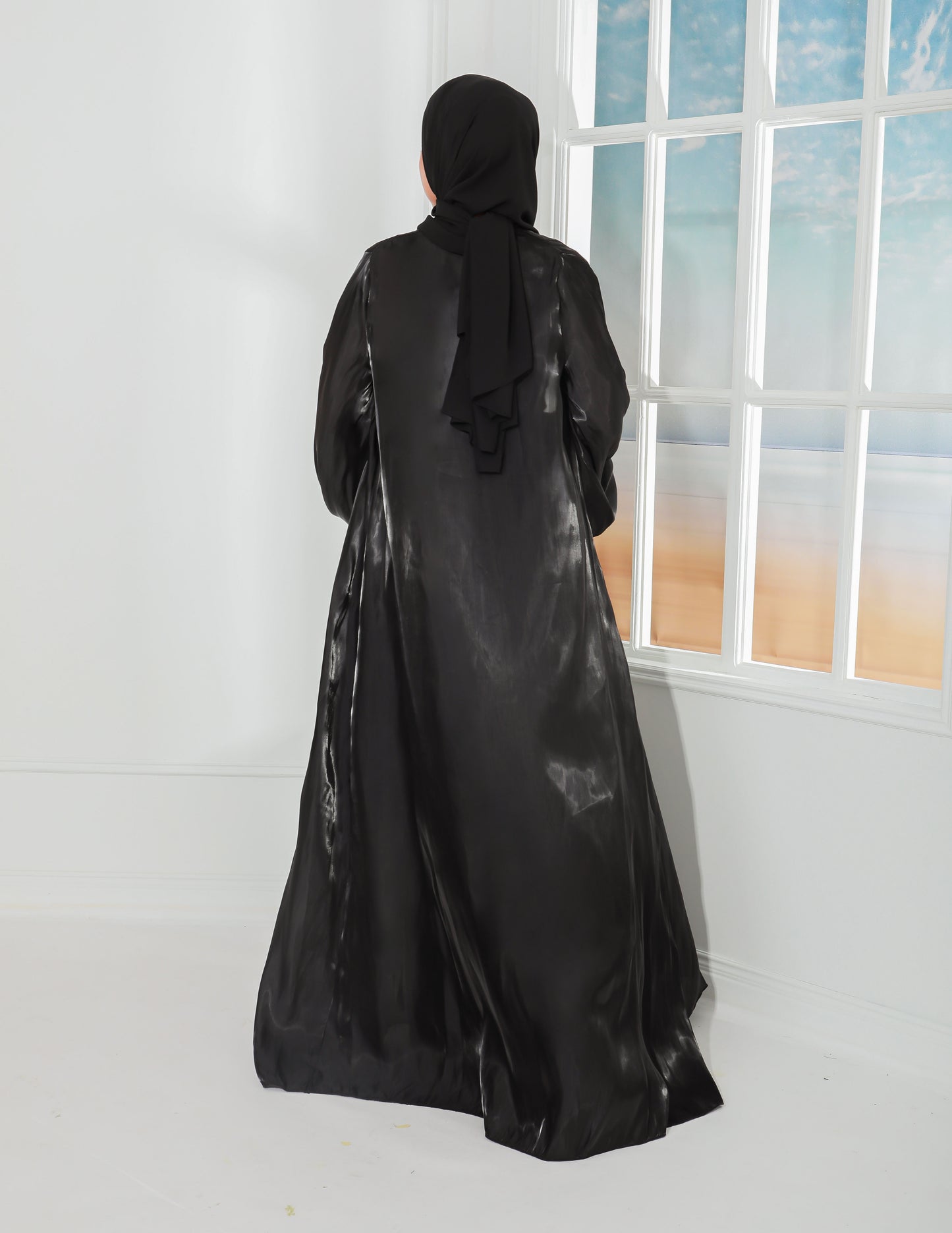 ATIFA ABAYA (BLACK)