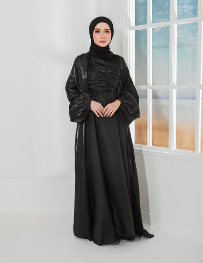 ATIFA ABAYA (BLACK)