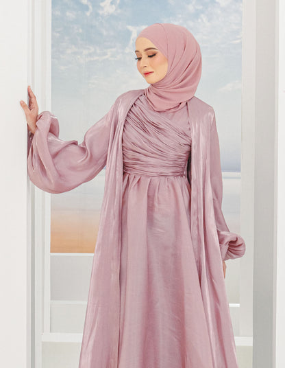 ATIFA ABAYA (DUSTY PINK)