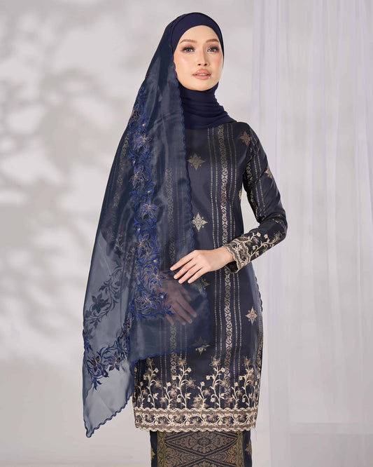 DAHLIA SELENDANG (NAVY BLUE)