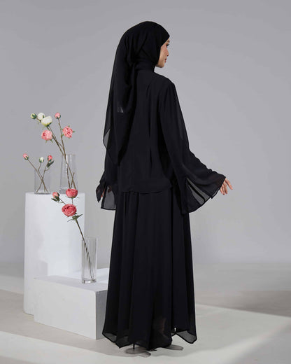 ELINDA TIE-DRESS (BLACK)