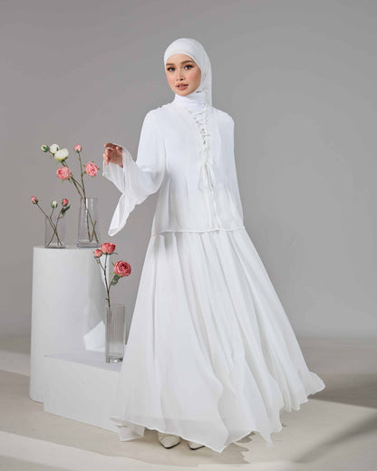 ELINDA TIE-DRESS (OFF WHITE)