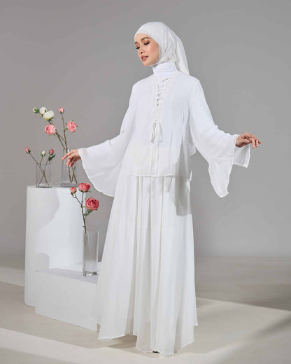 MINOR DEFECT ELINDA TIE-DRESS (OFF WHITE)