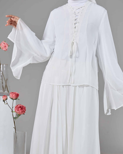 ELINDA TIE-DRESS (OFF WHITE)