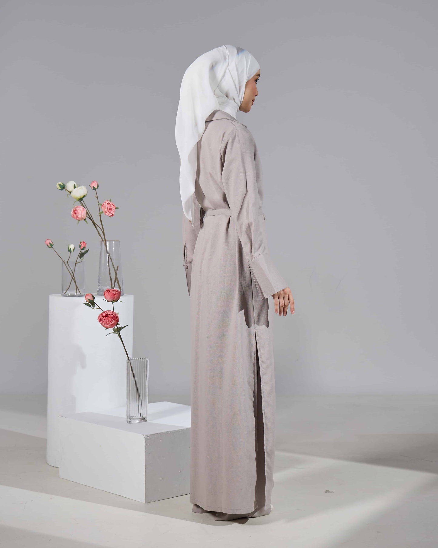 MINOR DEFECT EVARA SET PANTS (GREY)