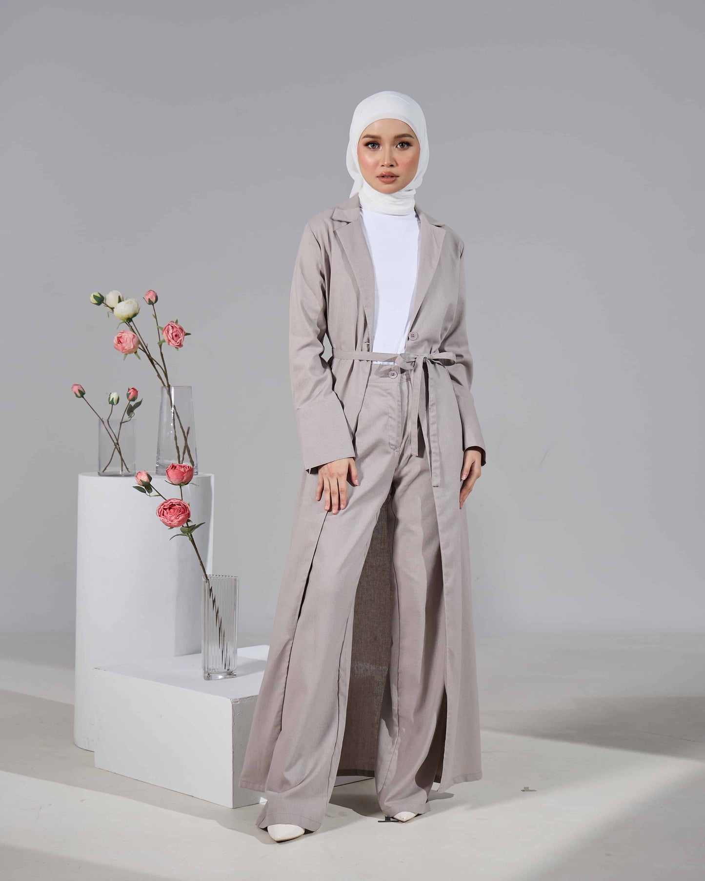 EVARA SET PANTS (GREY)
