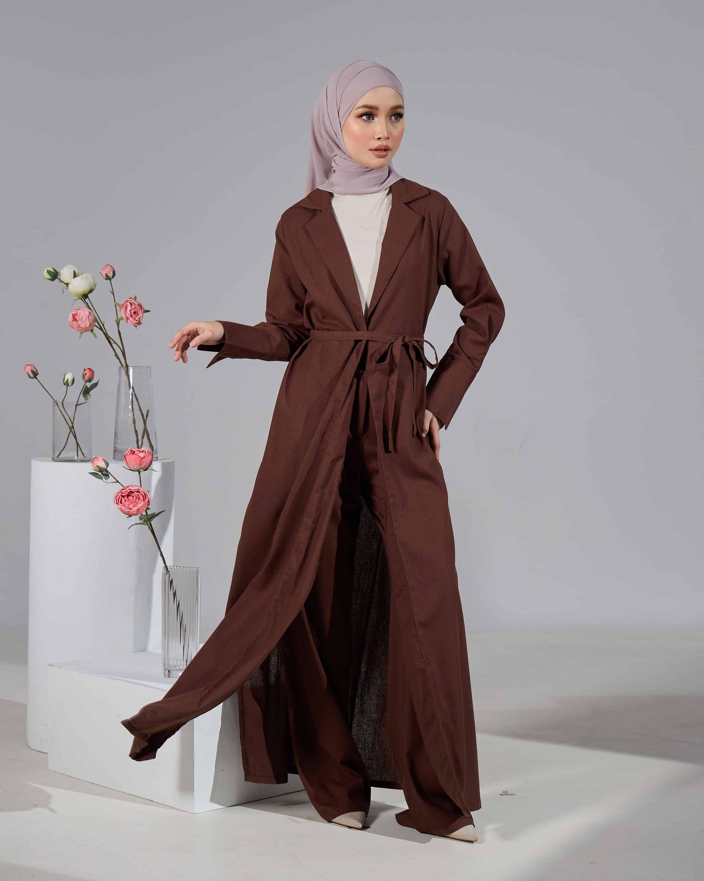 MINOR DEFECT EVARA SET PANTS (RICH BROWN)