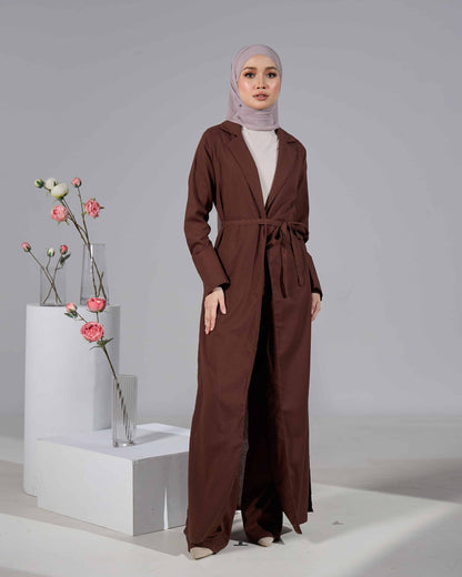 EVARA SET PANTS (RICH BROWN)