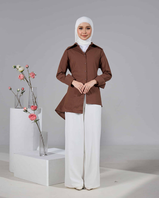 ELENE TOP (RICH BROWN)