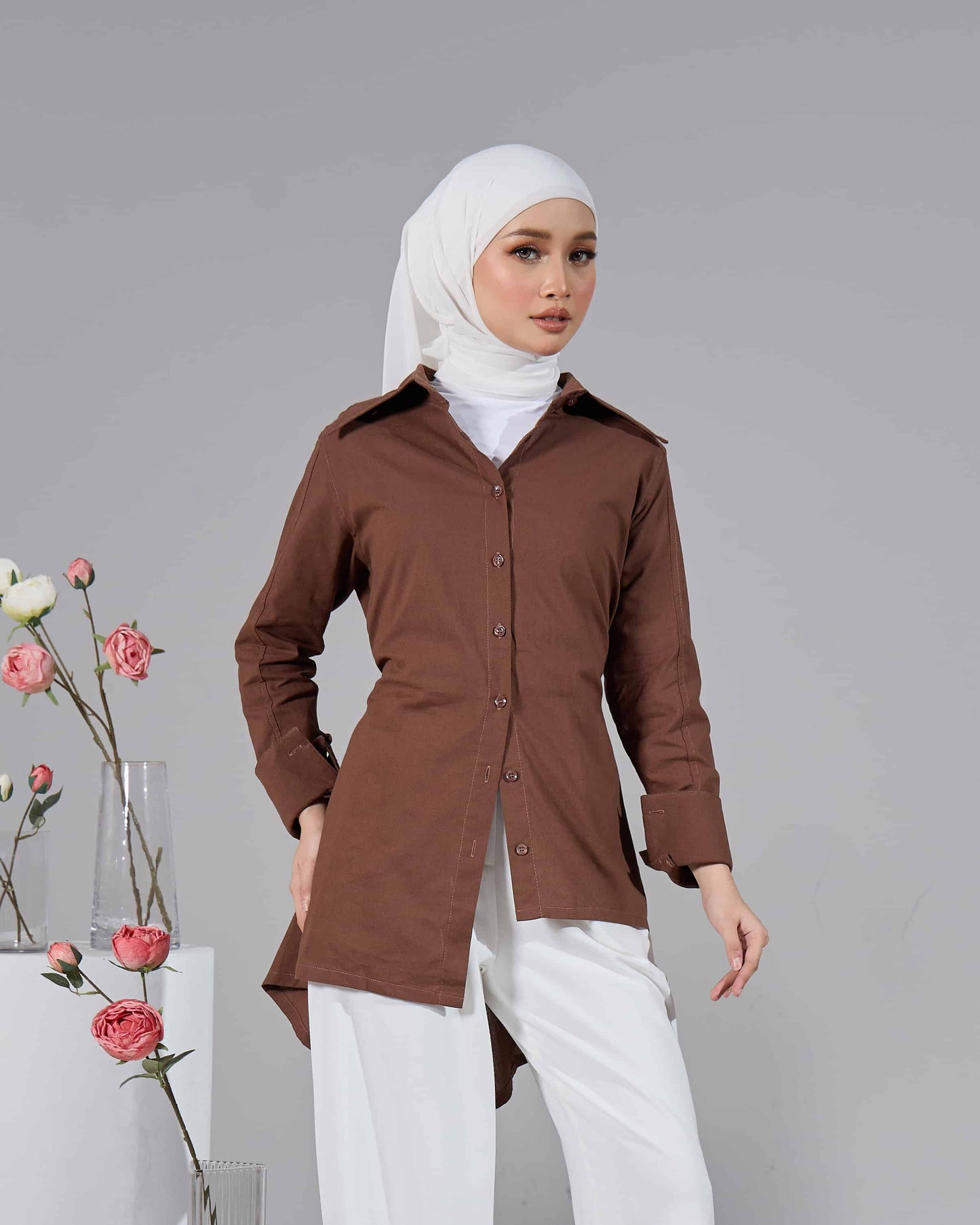MINOR DEFECT ELENE TOP (RICH BROWN)