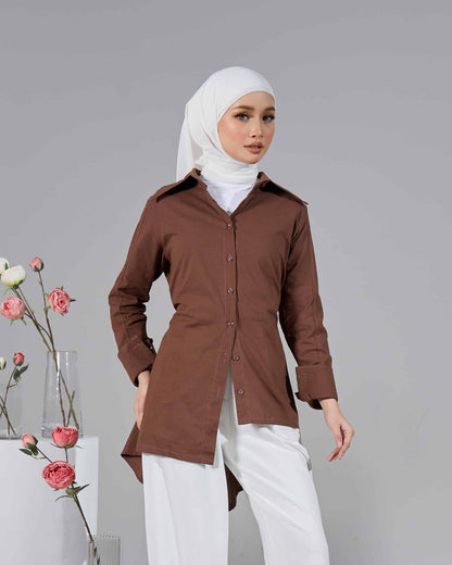 MINOR DEFECT ELENE TOP (RICH BROWN)