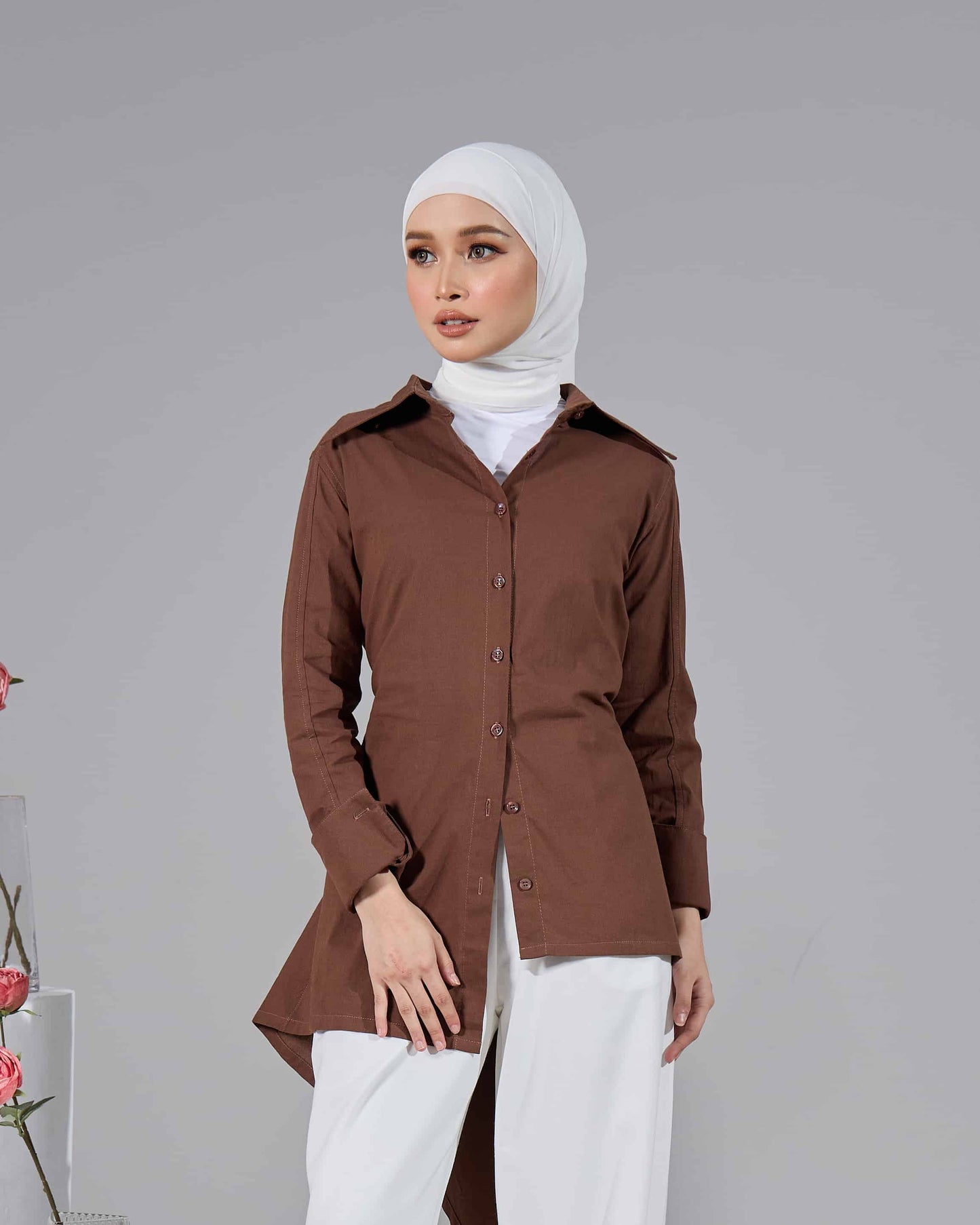 MINOR DEFECT ELENE TOP (RICH BROWN)