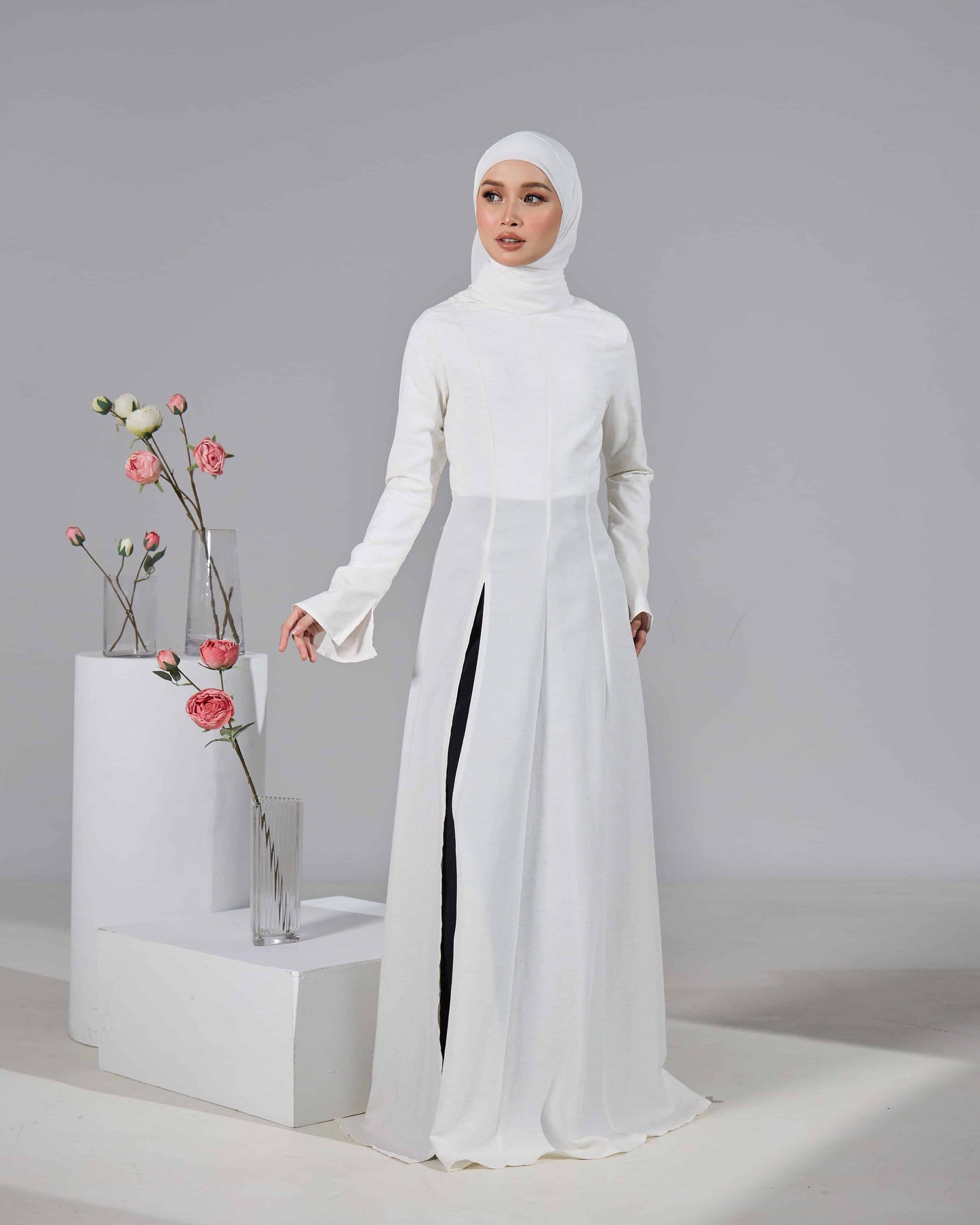 MINOR DEFECT VELORA DRESS (OFF WHITE)