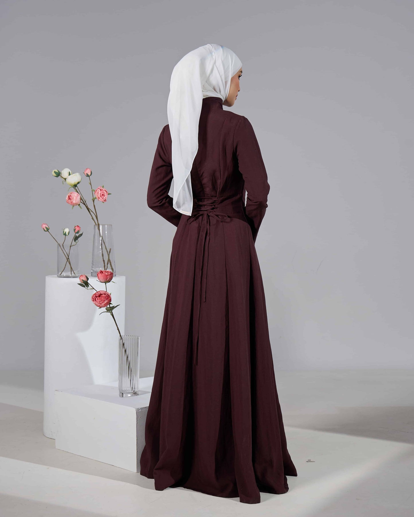 MINOR DEFECT VELORA DRESS (RICH BROWN)