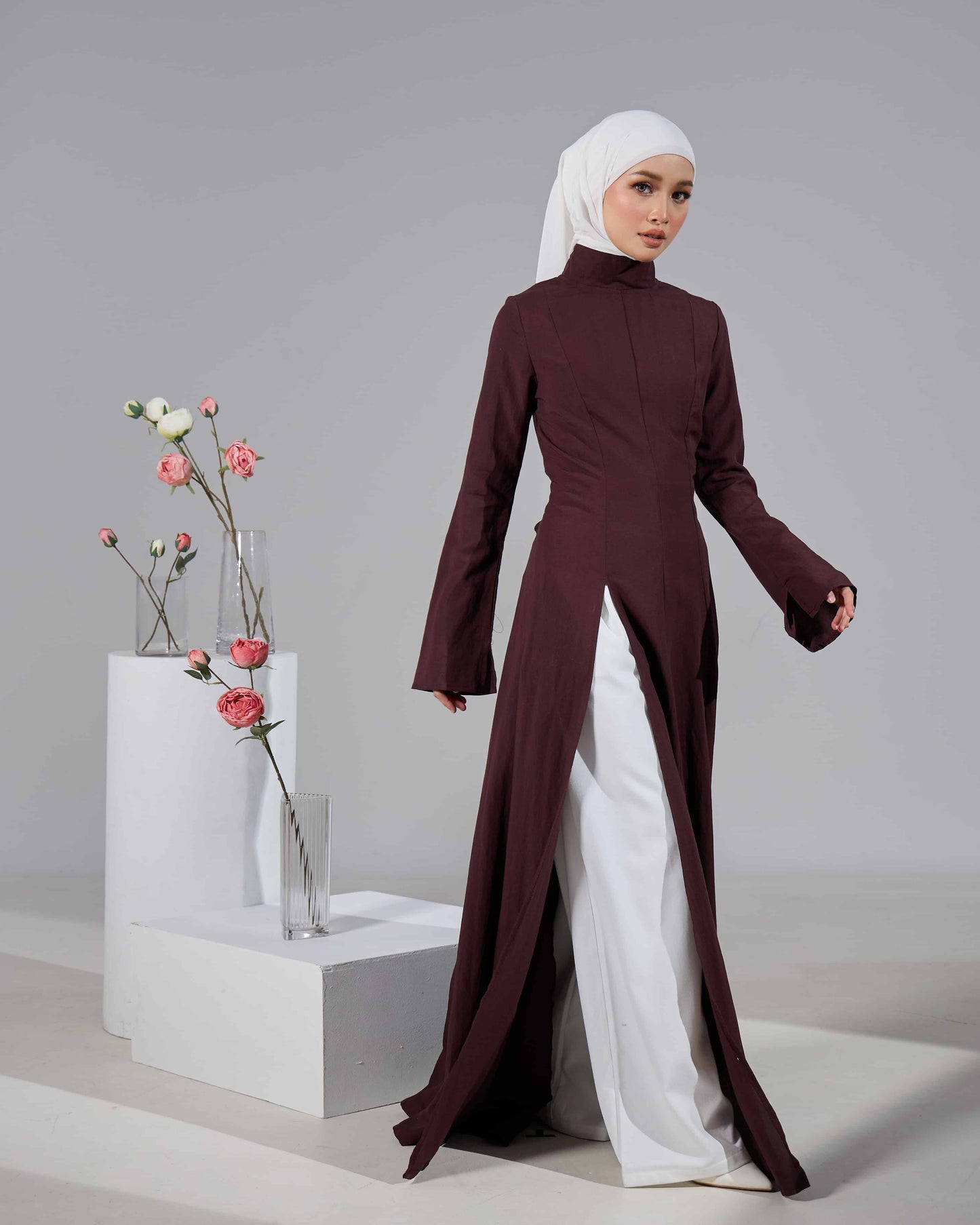 MINOR DEFECT VELORA DRESS (RICH BROWN)