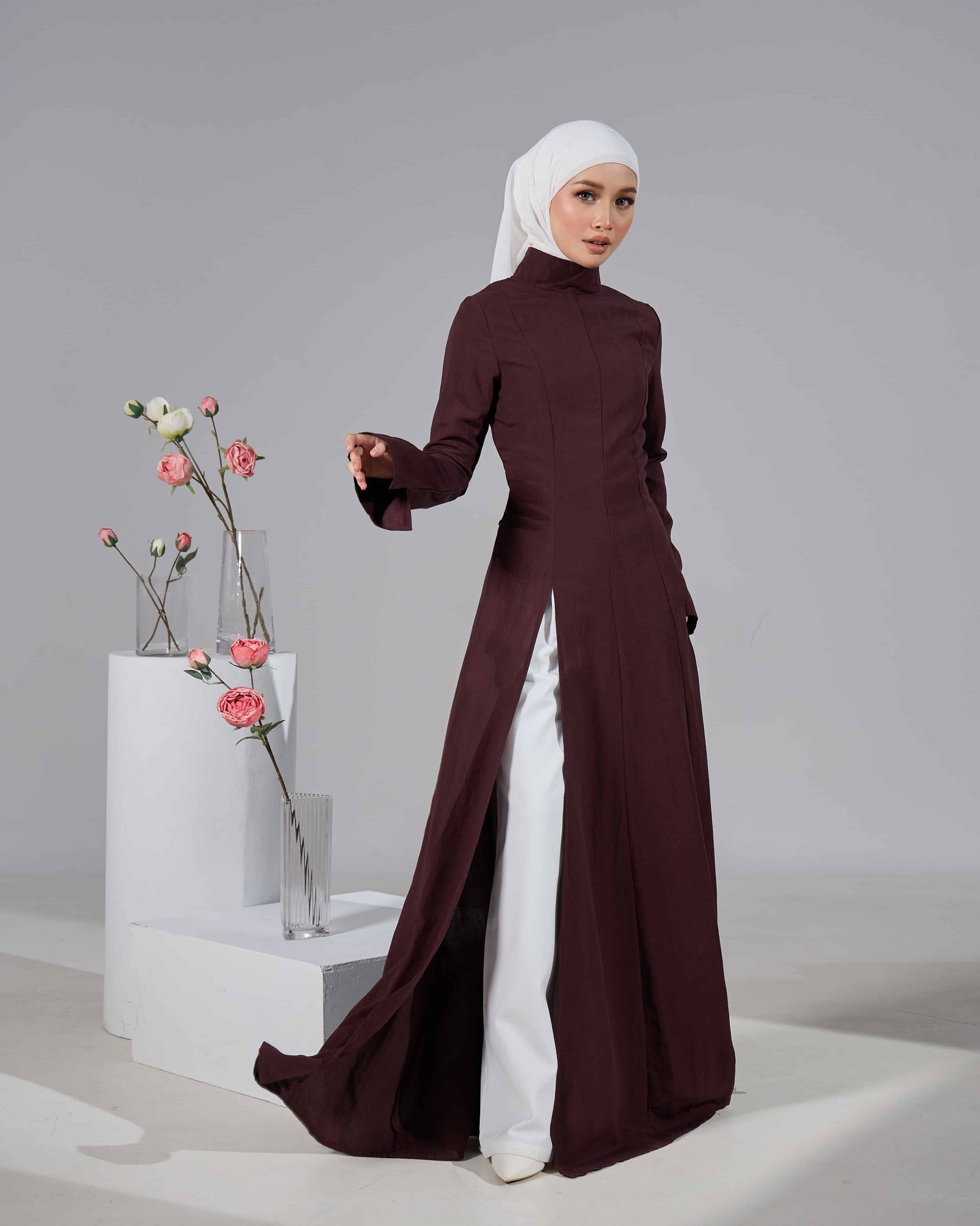 MINOR DEFECT VELORA DRESS (RICH BROWN)