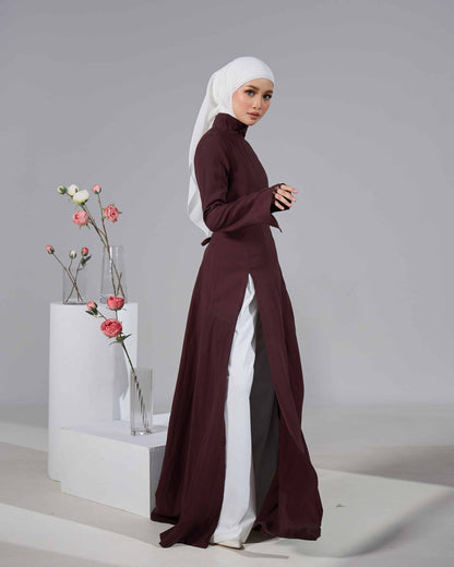 MINOR DEFECT VELORA DRESS (RICH BROWN)