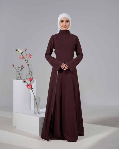MINOR DEFECT VELORA DRESS (RICH BROWN)