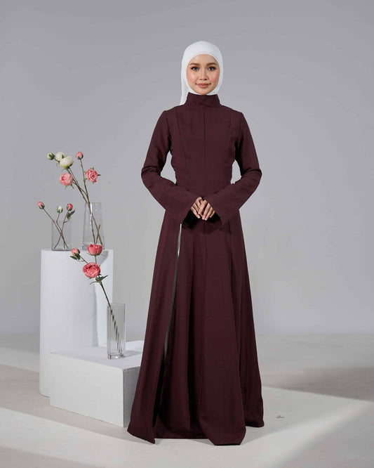 MINOR DEFECT VELORA DRESS (RICH BROWN)